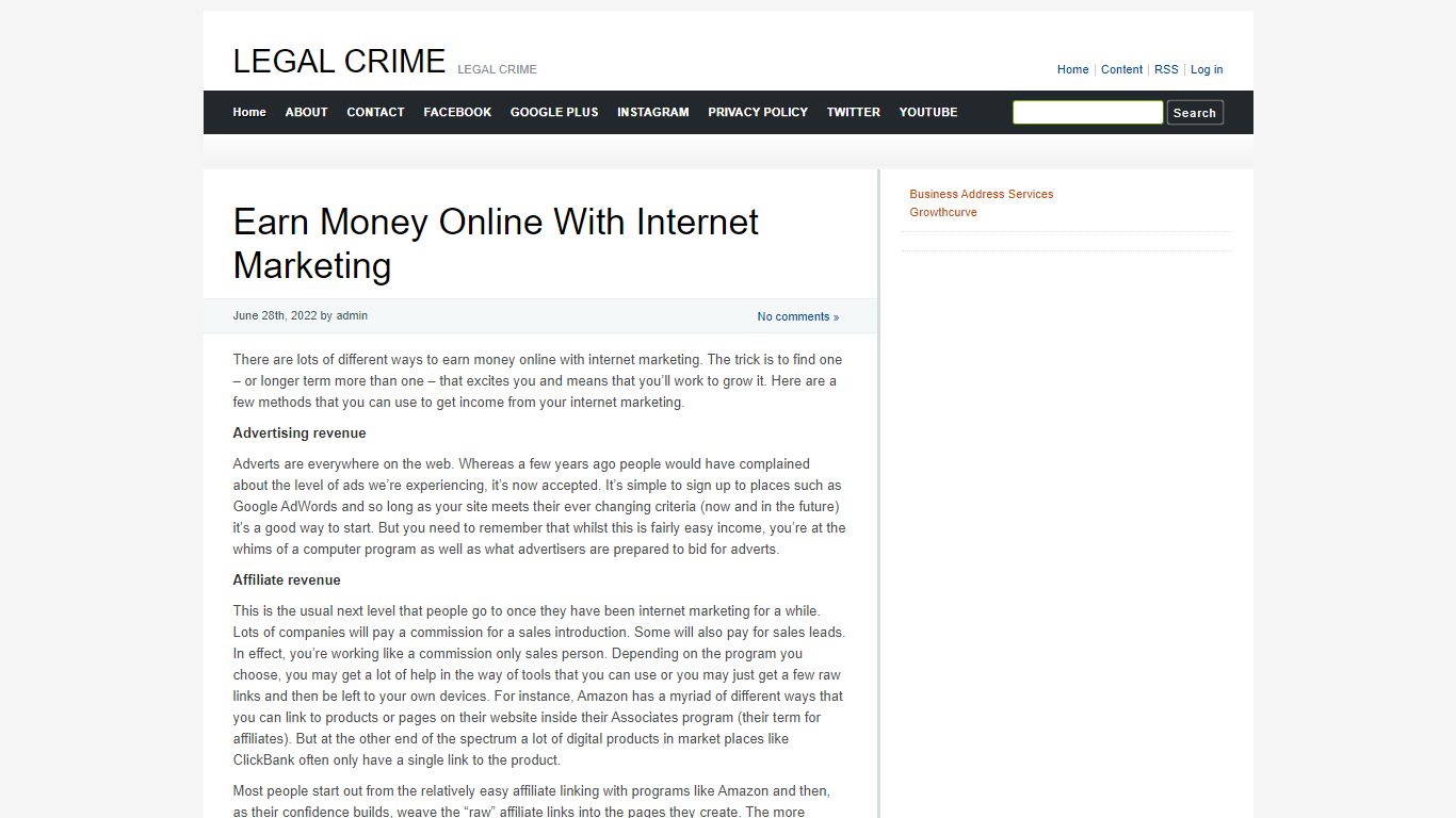 LEGAL CRIME